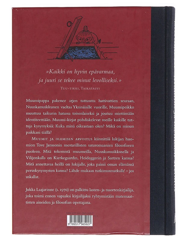 Muumit ja olemisen arvoitus - Laajarinne, Jukka - Tietokirjat - 10105617690 - 1