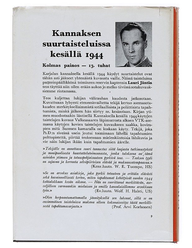 Viipurin viimeinen päivä kesällä 1944 - Lauri Jäntti - Historiakirjat - 10105617773 - 1
