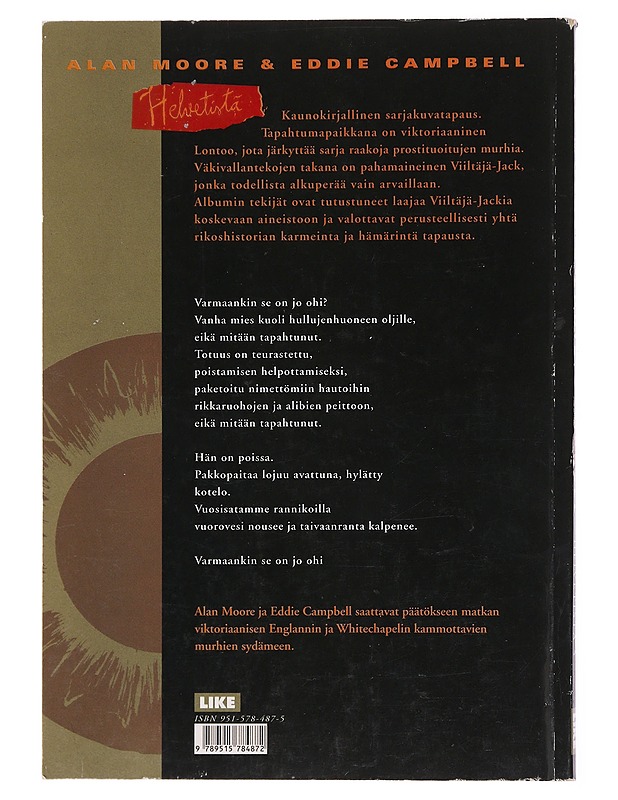Helvetistä. Osa 5 - Moore, Alan - Sarjakuvat - 10105617802 - 1