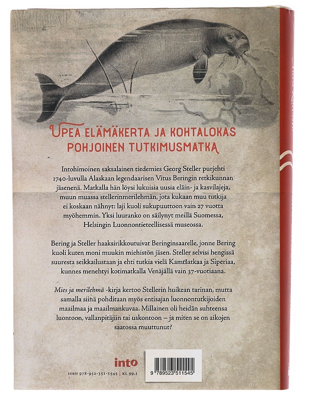 Mies ja merilehmä / luonnontutkija Georg Stellerin kohtalokas tutkimusmatka - Aura Koivisto - Elämäkerrat ja muistelmat - 10105617998 - 1