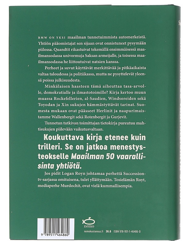 Maailman 50 vaarallisinta sukua - Hannu Sokala - Elämäkerrat ja muistelmat - 10105618010 - 1