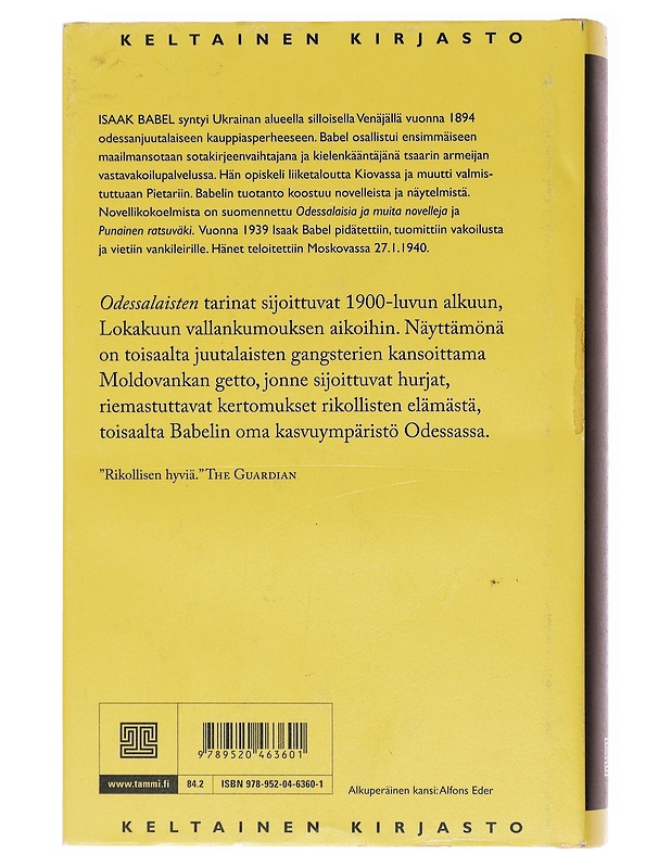 Odessalaisia ja muita novelleja - Babel, Isaak - Romaanit ja novellit - 10105618018 - 1
