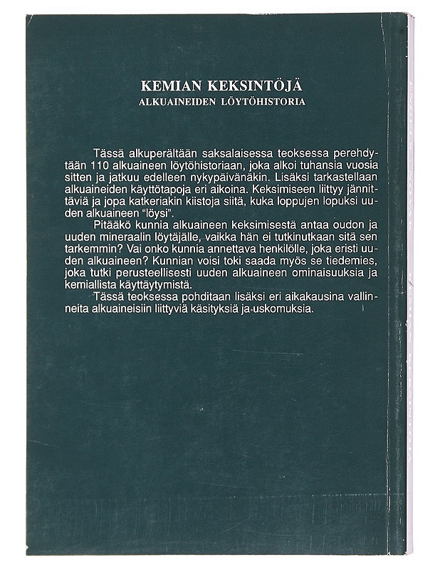 Kemian keksintöjä - Engels, Siegfried - Historiakirjat - 10105618078 - 1