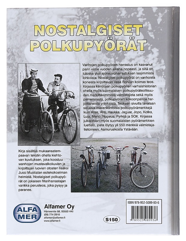 Nostalgiset polkupyörät - Vesa Rohila - Historiakirjat - 10105618131 - 1