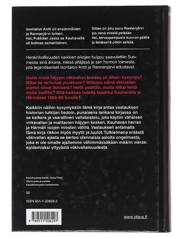 Härmän häjyt ja Kauhavan herra - Heikki Ylikangas - Historiakirjat - 10105618138 - 1