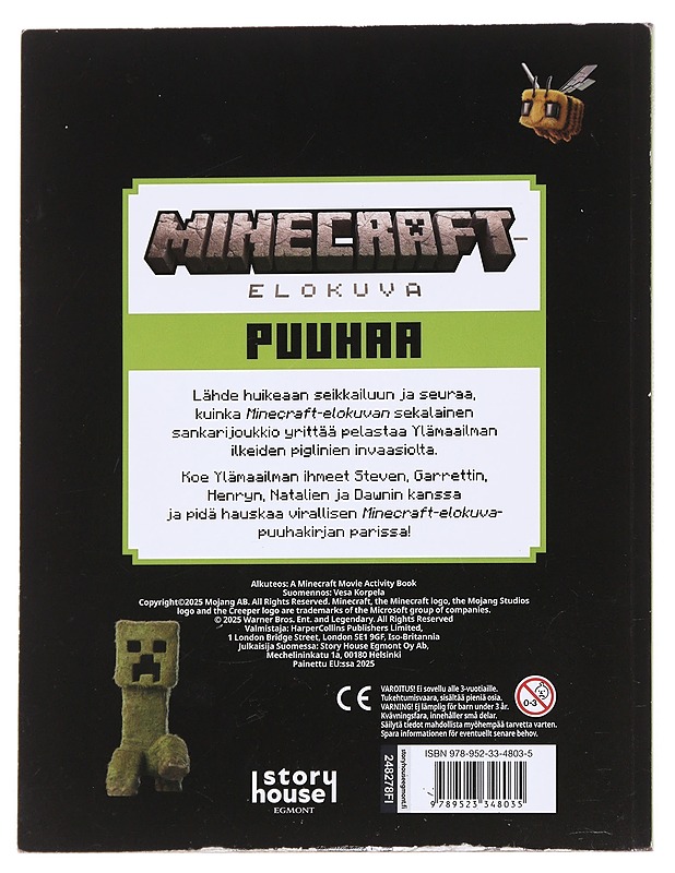 Minecraft-elokuva Puuhaa - Story House Egmont - Tietokirjat ja oppaat - 10105618150 - 1
