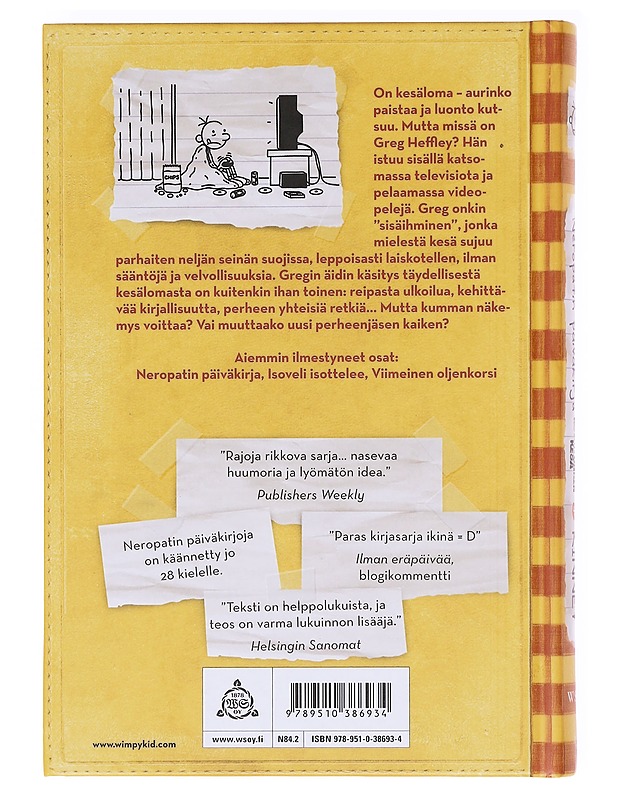 Neropatin päiväkirja : 4 Kovan onnen kesä : Greg Heffleyn julkaisu - Kinney, Jeff - Lastenkirjat - 10105618154 - 1