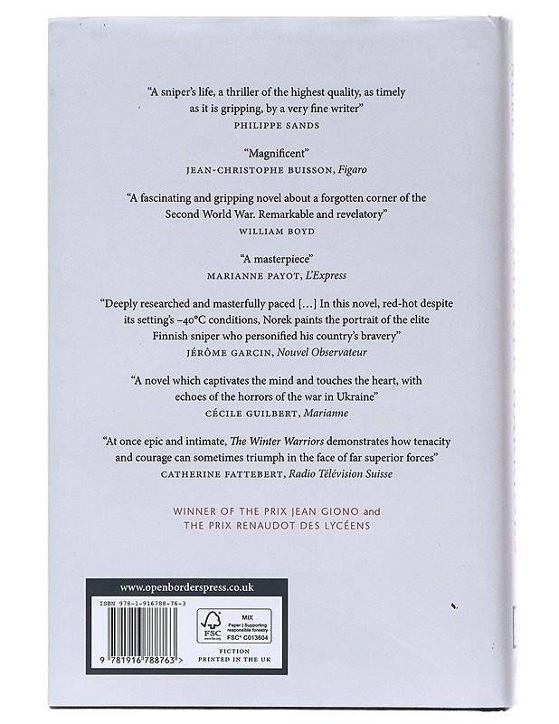 The winter warriors - Norek, Olivier - Romaanit ja novellit - 10105618169 - 1