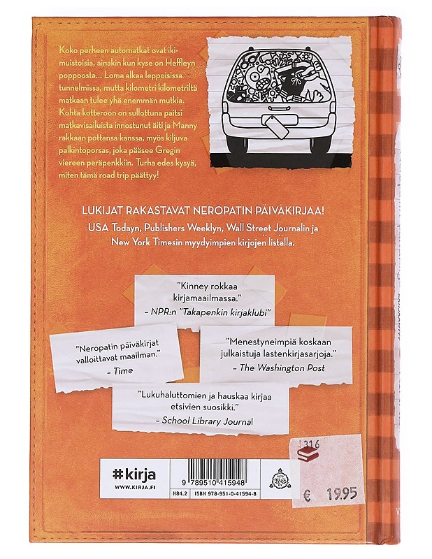 Neropatin päiväkirja: 9 Reissussa rähjääntyy - Kinney, Jeff - Lastenkirjat - 10105618190 - 1