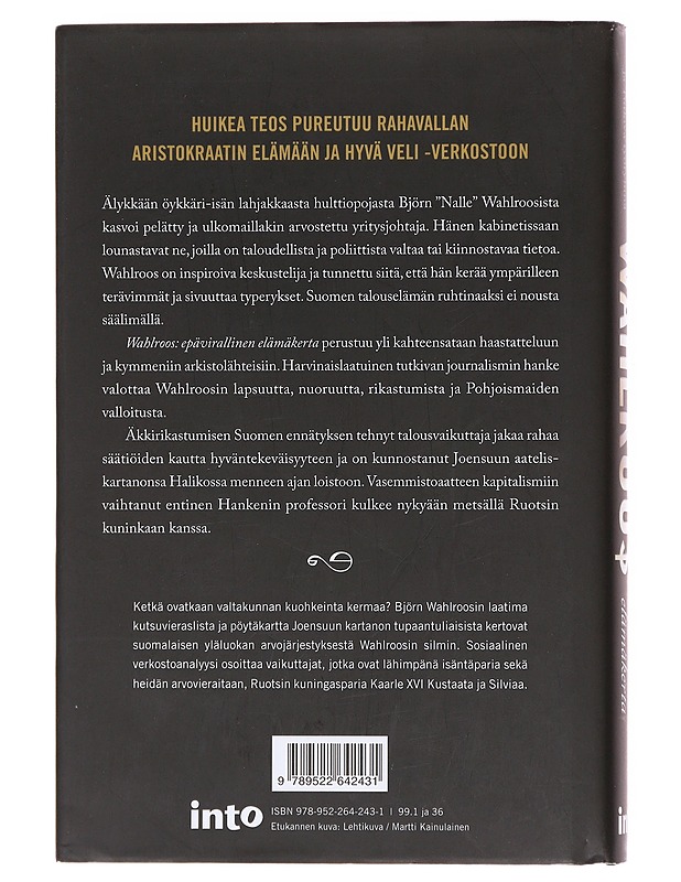 Wahlroo$ : epävirallinen elämäkerta - Pietiläinen, Tuomo - Elämäkerrat ja muistelmat - 10105618257 - 1