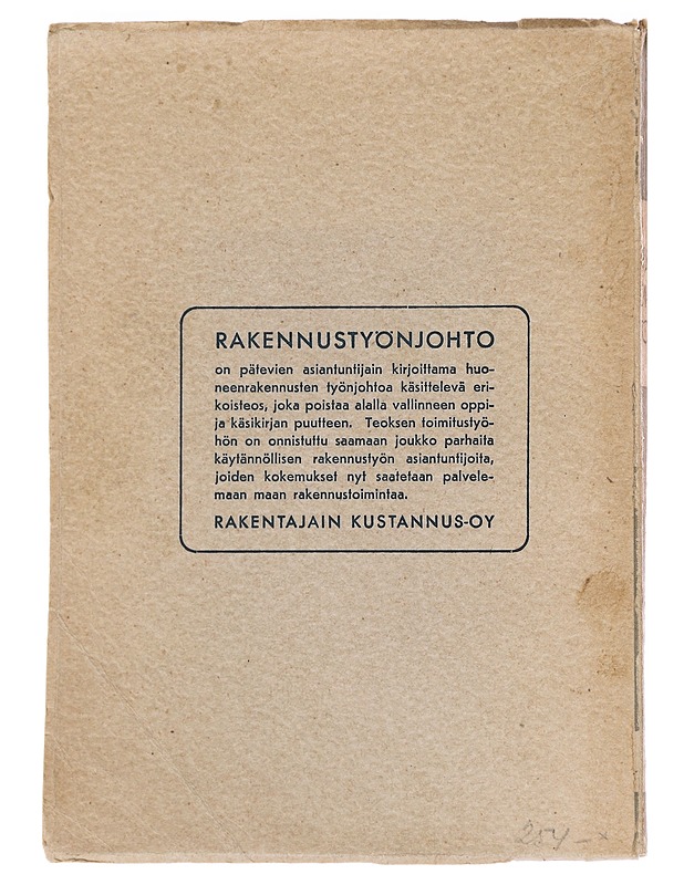 Rakennustyönjohtaja  - Tietokirjat ja oppaat - 10105618281 - 1