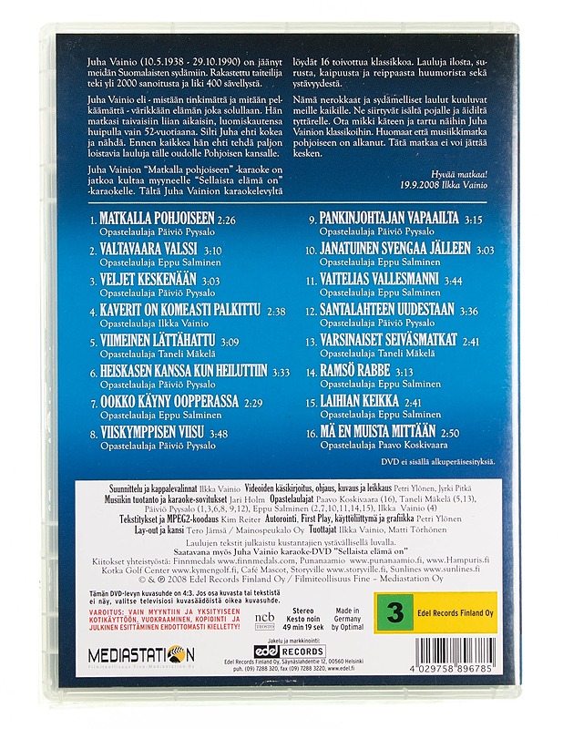Juha Vainio - Matkalla pohjoiseen - DVD - DVD-elokuvat - 10105618393 - 1