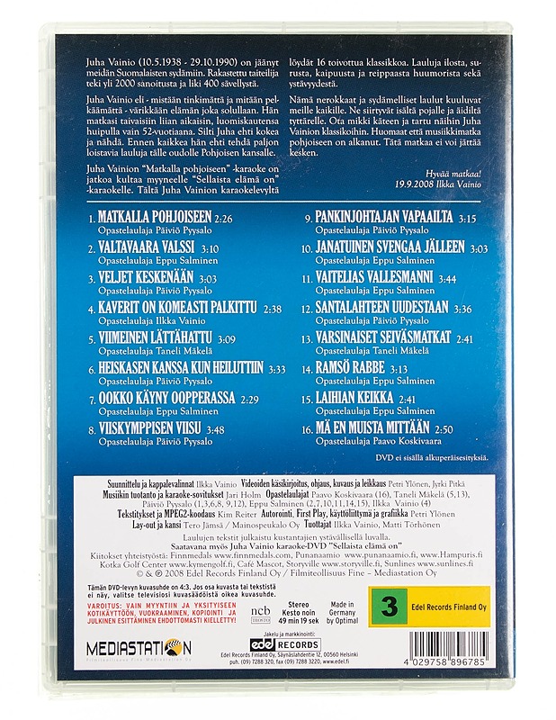Juha Vainio - Matkalla pohjoiseen - DVD - DVD-elokuvat - 10105618395 - 1