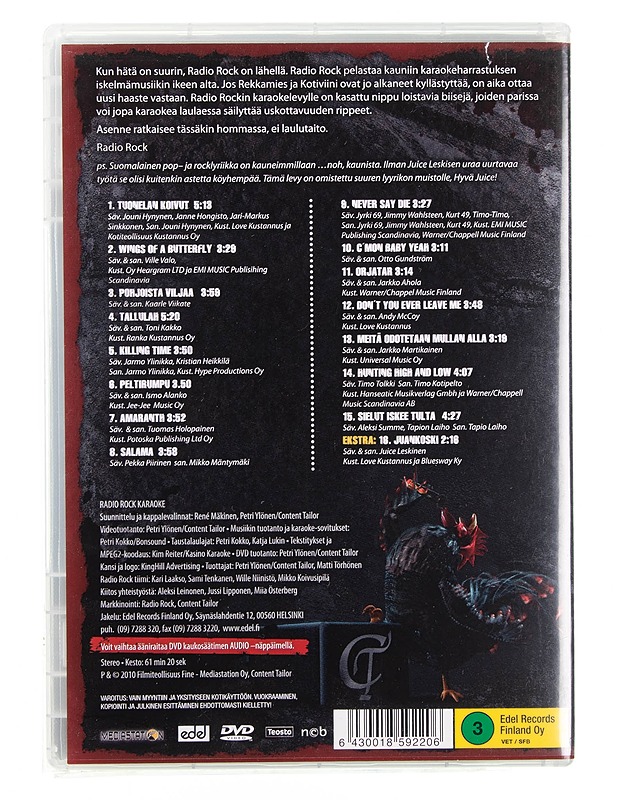 Radio Rock karaoke - DVD - DVD-elokuvat - 10105618414 - 1