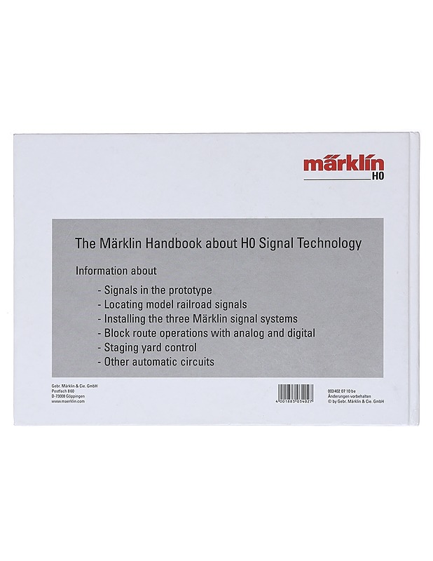 The H0 Signal Book - Märklin - Tietokirjat ja oppaat - 10105618445 - 1