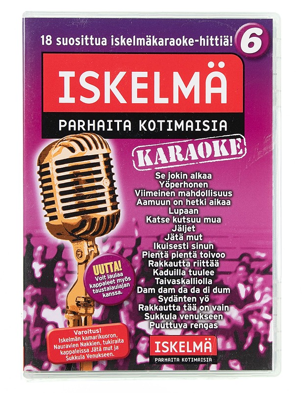 Iskelmä karaoke: 18 suosittua iskelmäkaraoke-hittiä! - DVD - DVD-elokuvat - 10105618459 - 0