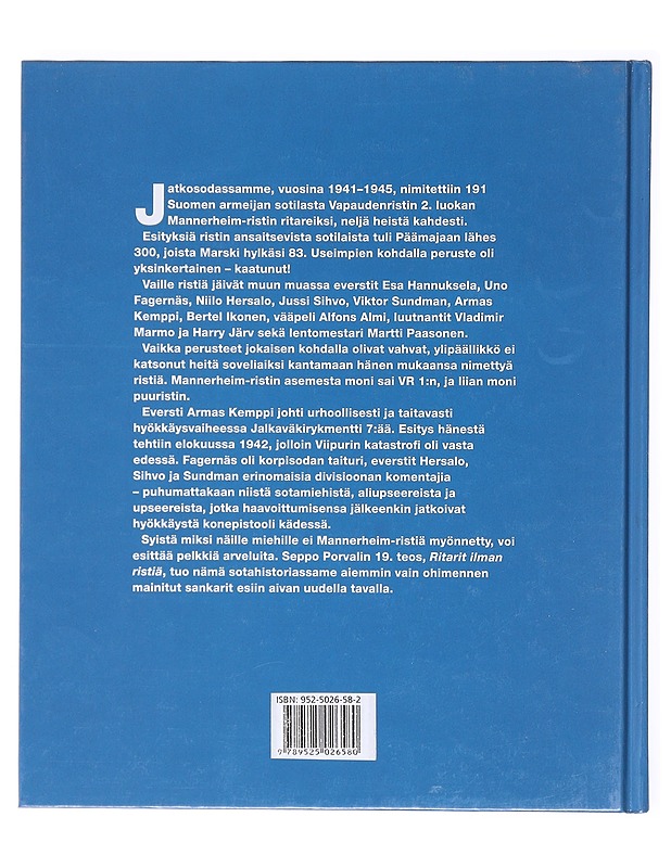 Ritarit ilman ristiä - Porvali, Seppo - Kirja lahjaksi - 10105618581 - 1