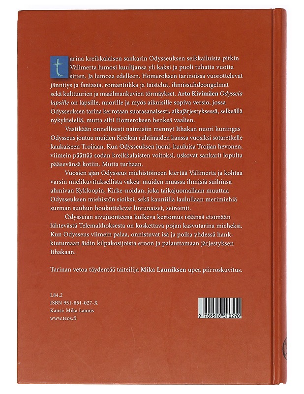 Odysseia lapsille - Kivimäki, Arto - Lastenkirjat - 10105618589 - 1