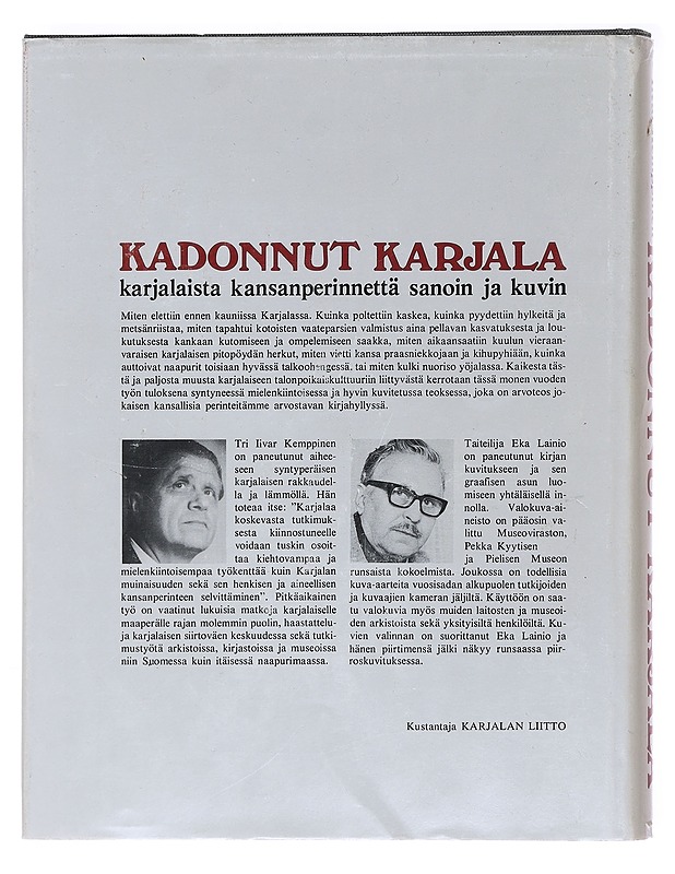 Kadonnut Karjala - Kemppinen, Iivar - Tietokirjat ja oppaat - 10105618688 - 1