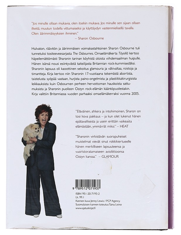 Täysillä / omaelämäkerta - Osbourne, Sharon - Elämäkerrat ja muistelmat - 10105618735 - 1
