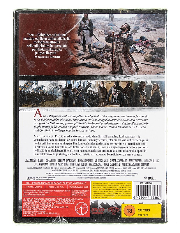 Arn - Pohjoinen valtakunta - DVD - DVD-elokuvat - 10105618763 - 1