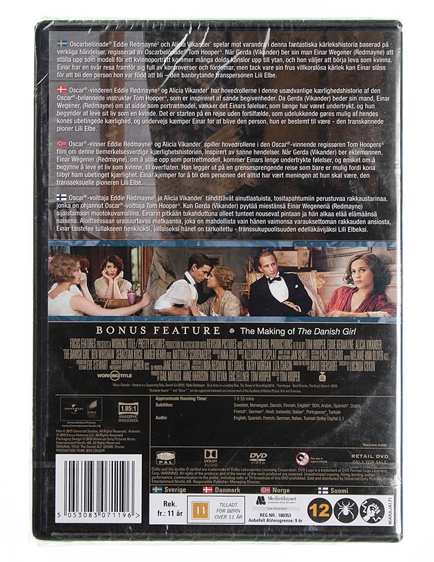 The Danish Girl - DVD - DVD-elokuvat - 10105618797 - 1