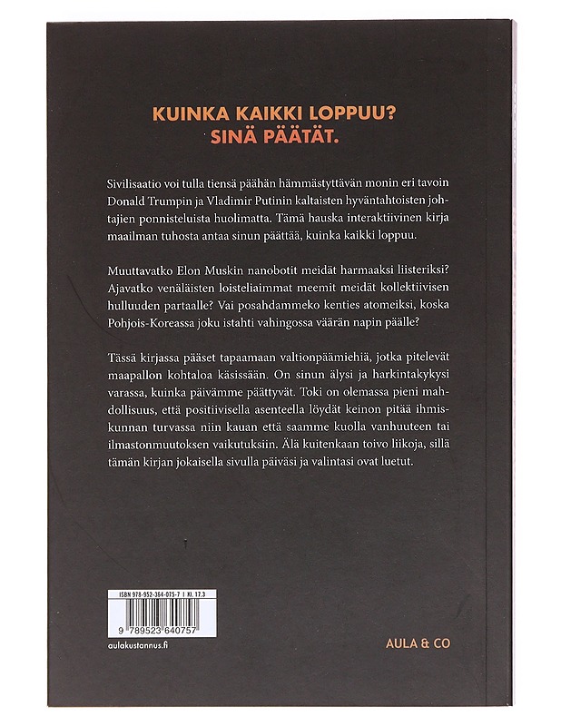 Kim Jong-un ja kaverit / valitse oma maailmanloppusi - Sears, Rob - Kaunokirjallisuus - 10105618827 - 1