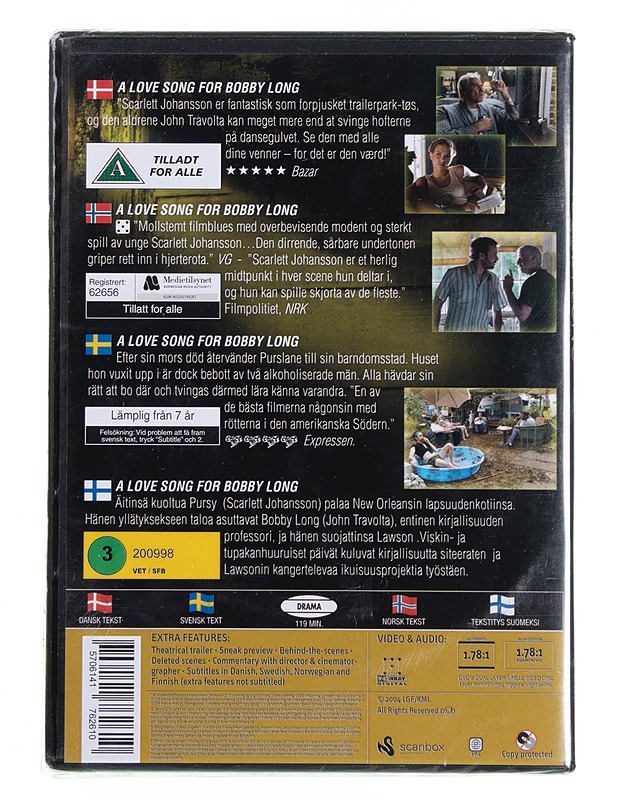 A love song for Bobby Long - DVD - DVD-elokuvat - 10105618807 - 1