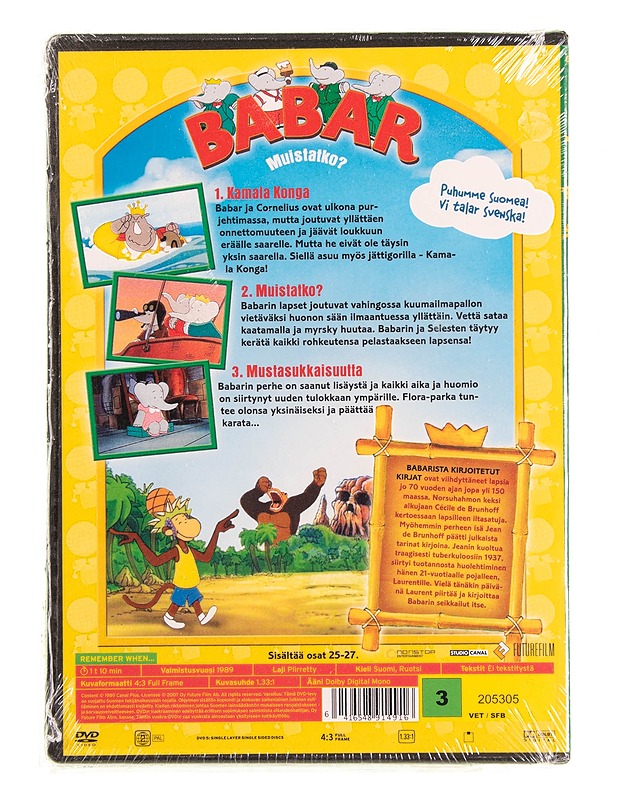  Babar: Muistatko? - DVD - DVD-elokuvat - 10105618888 - 1