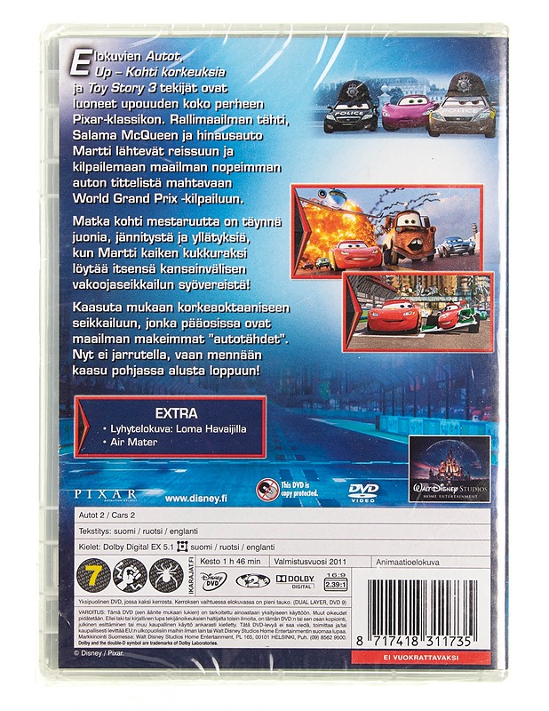 Disney/Pixar : Autot 2 - DVD - DVD-elokuvat - 10105618922 - 1