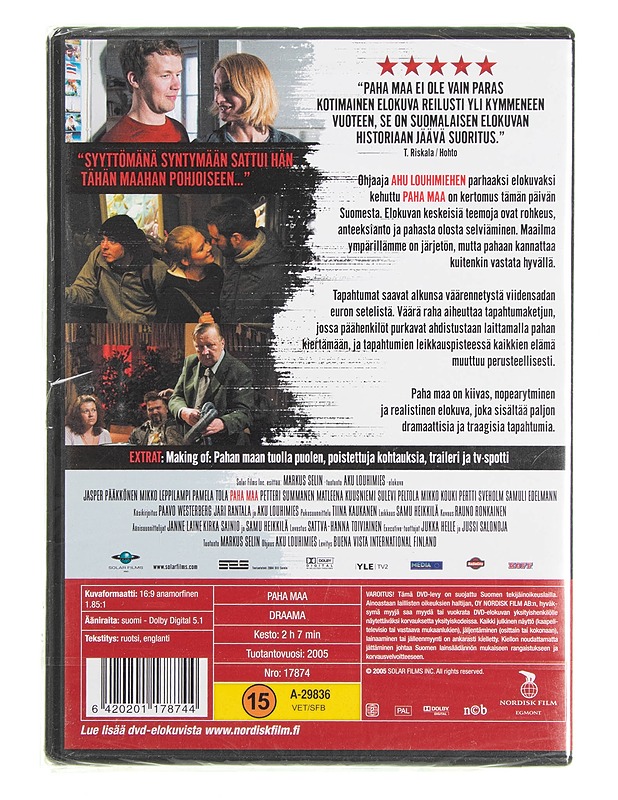 Paha maa - DVD - DVD-elokuvat - 10105618942 - 1