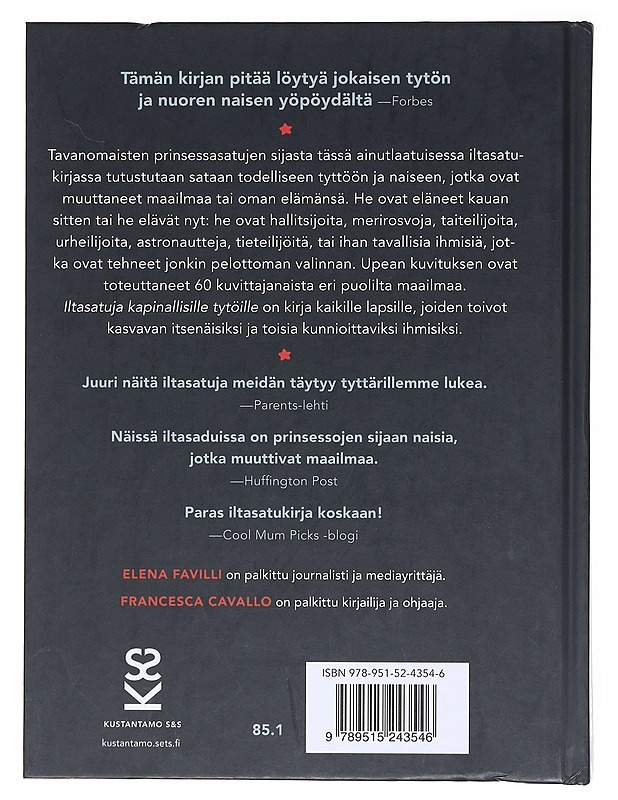 Iltasatuja kapinallisille tytöille - Favilli, Elena - Elämäkerrat ja muistelmat - 10105618954 - 1