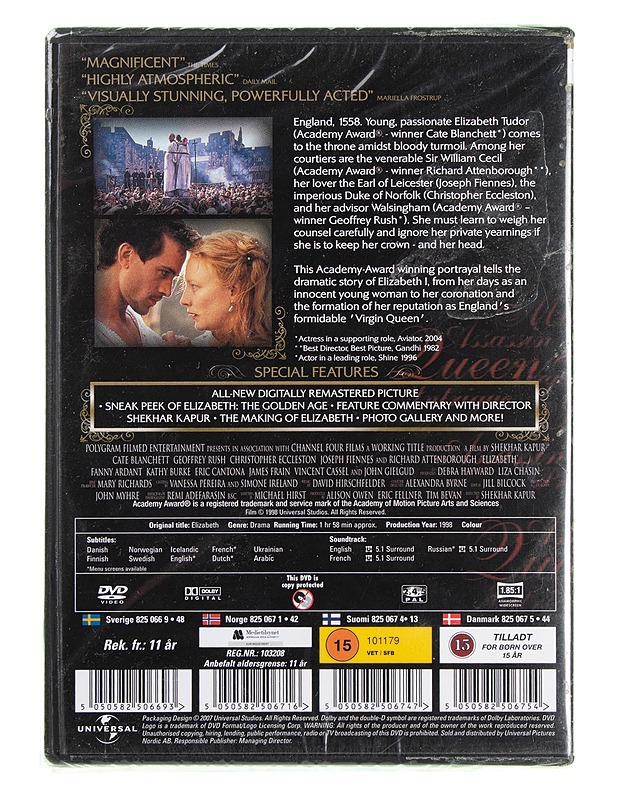 Elizabeth: Special Edition - DVD - DVD-elokuvat - 10105618958 - 1