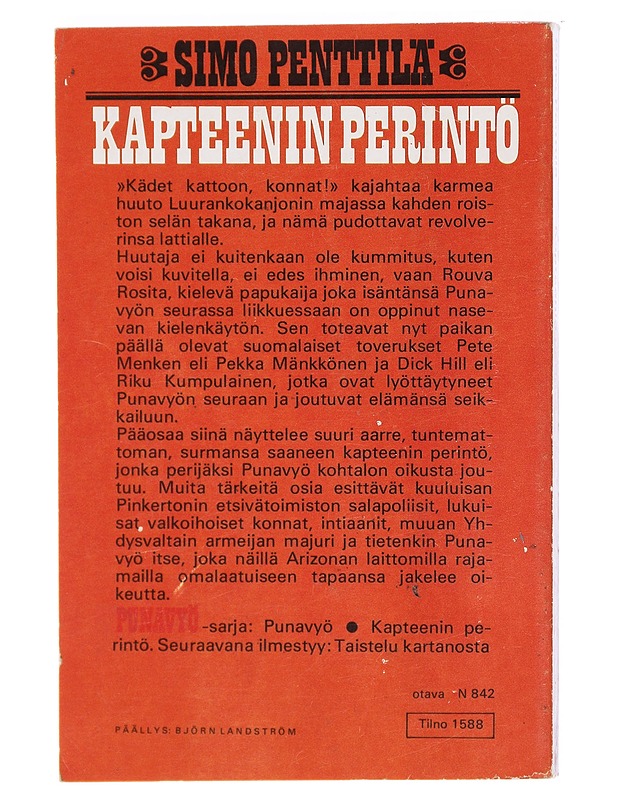 Kapteenin perintö - Simo Penttilä - Nuorten kirjat - 10105618985 - 1