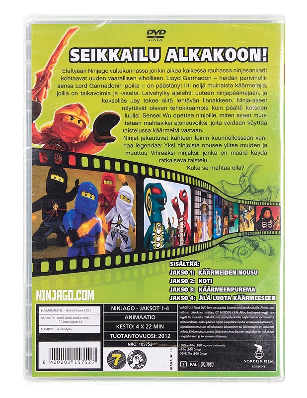 LEGO Ninjago: Masters of Spinjitzu - Jaksot 1-4 - DVD - DVD-elokuvat - 10105619028 - 1