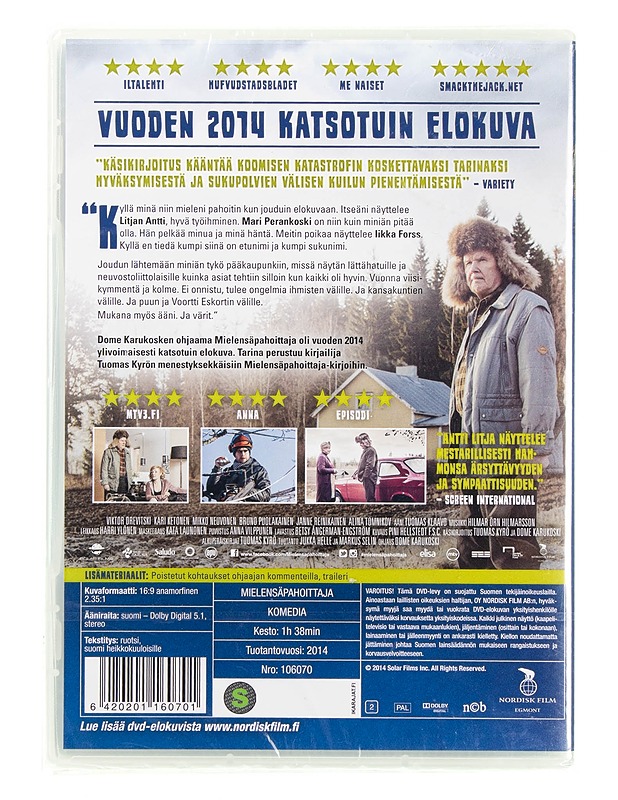 Mielensäpahoittaja - DVD - DVD-elokuvat - 10105619051 - 1