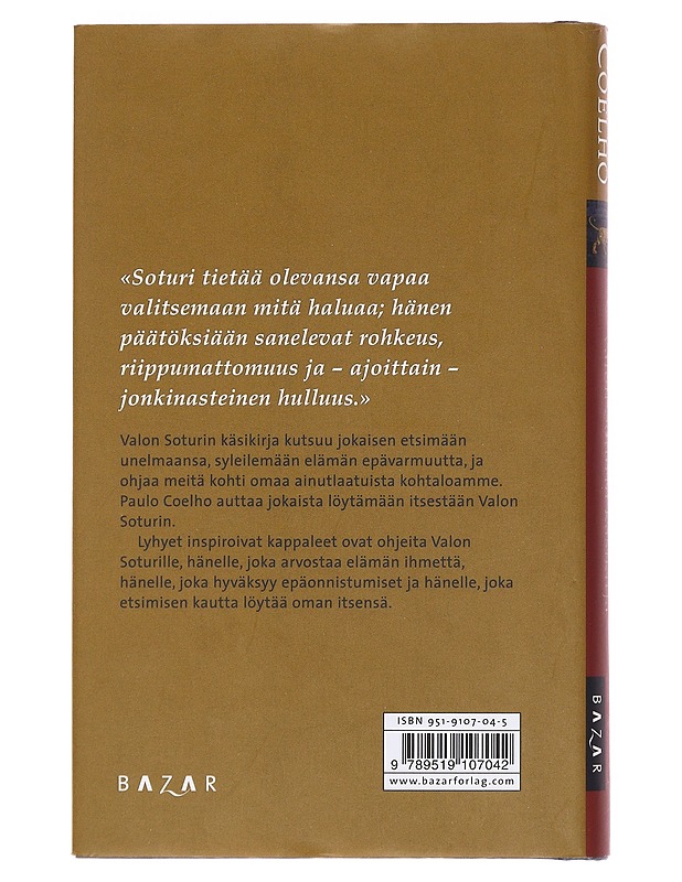 Valon Soturin käsikirja - Coelho, Paulo - Romaanit ja novellit - 10105619060 - 1