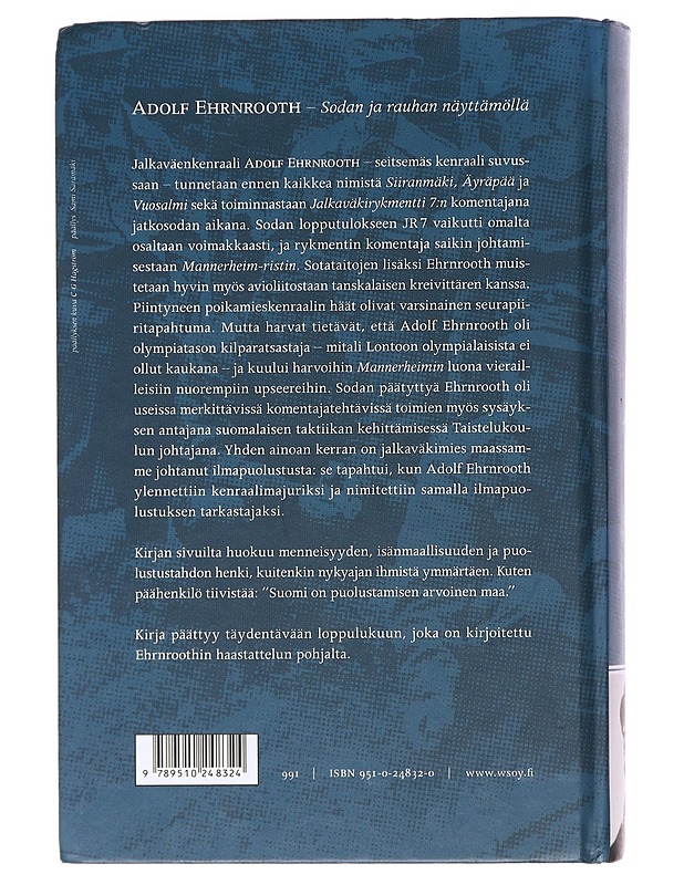 Adolf Ehrnrooth - Martti Sinerma - Elämäkerrat ja muistelmat - 10105619086 - 1