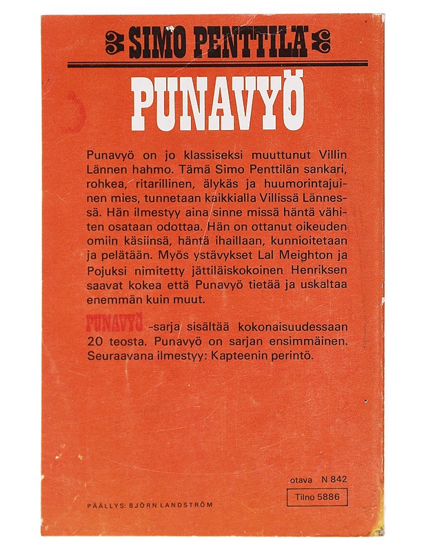 Punavyö - Penttilä, Simo - Nuorten kirjat - 10105619128 - 1