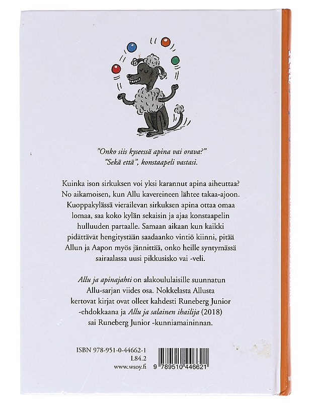 Allu ja apinajahti - Palviainen, Jukka-Pekka - Lastenkirjat - 10105619135 - 1
