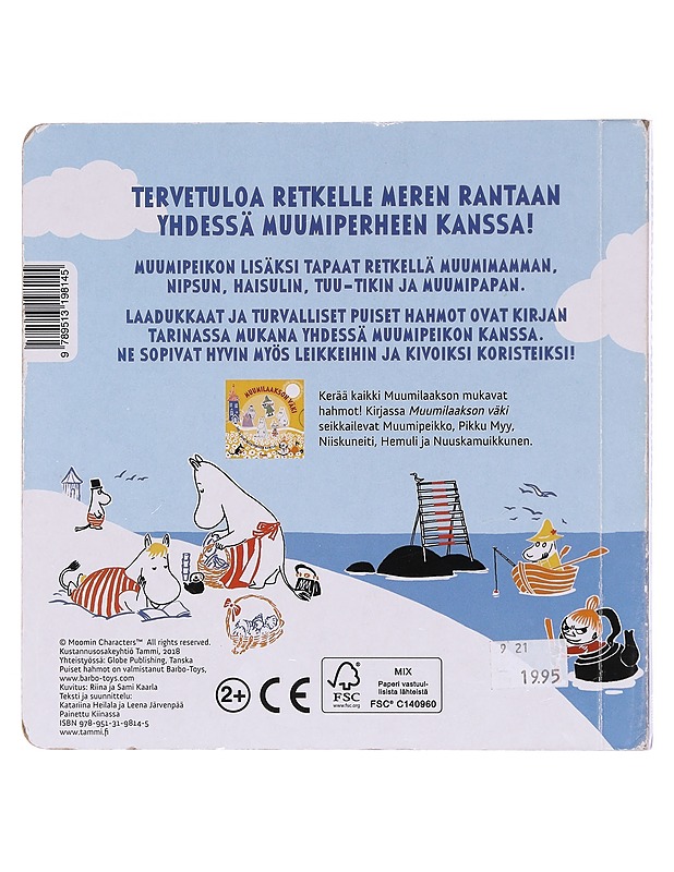 Muumilaakson väki rannalla - Kaarla, Riina - Lastenkirjat - 10105619224 - 1