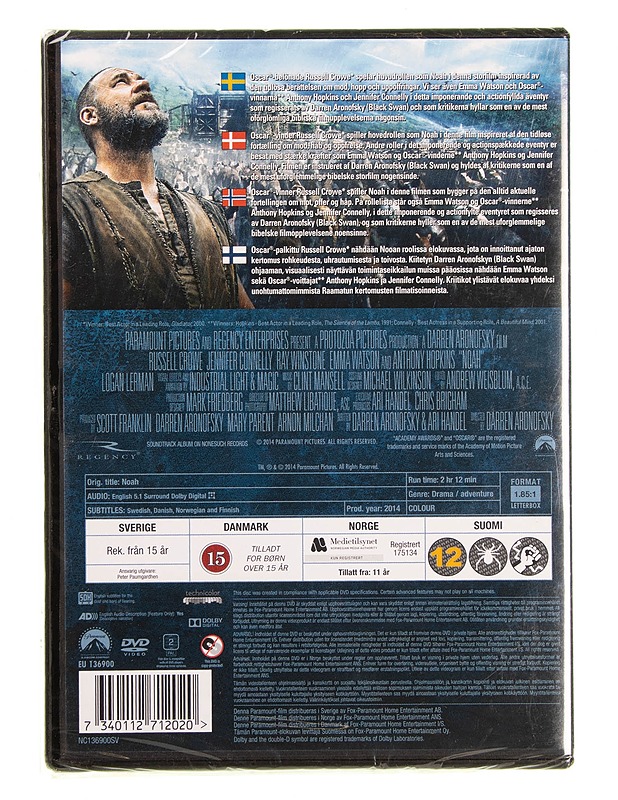 Noah - DVD - DVD-elokuvat - 10105619217 - 1