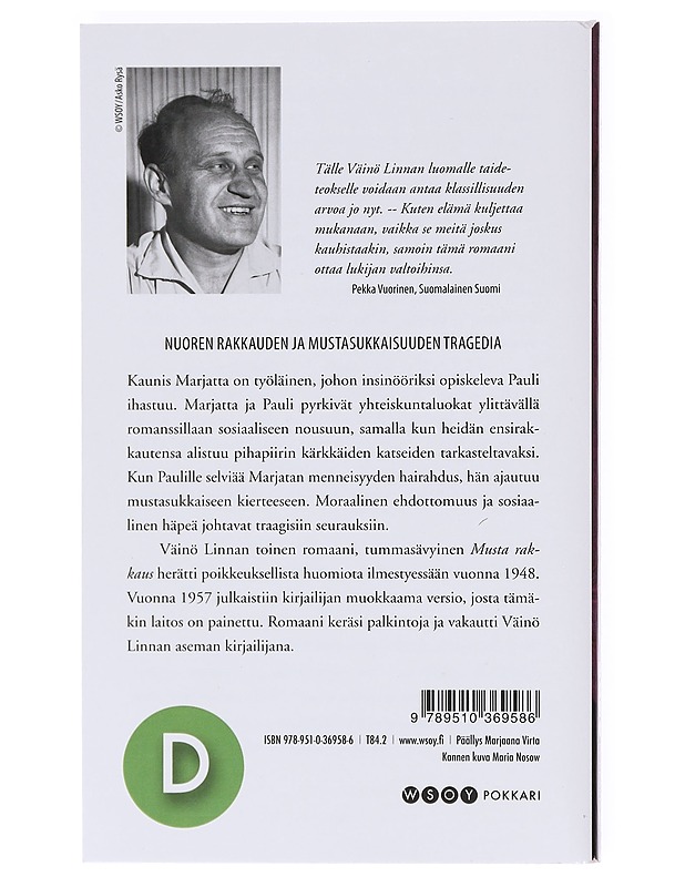 Musta rakkaus - Väinö Linna - Romaanit ja novellit - 10105619246 - 1