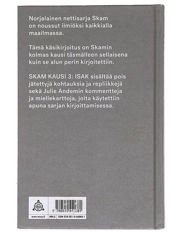 Skam / Kausi 3 Isak : alkuperäinen käsikirjoitus - Andem, Julie - Nuorten kirjat - 10105619265 - 1