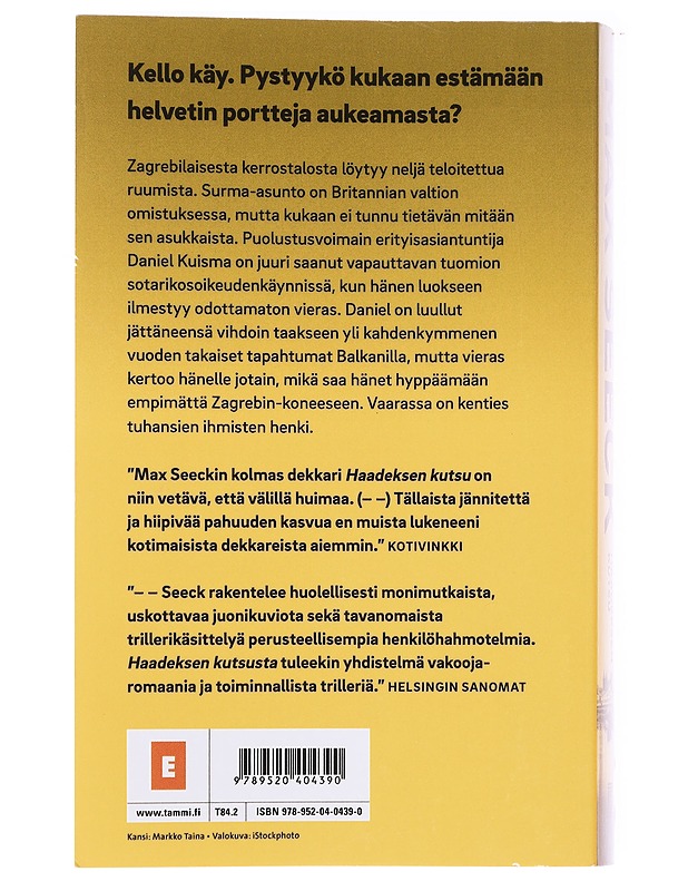Haadeksen kutsu - Max Seeck - Romaanit ja novellit - 10105619309 - 1