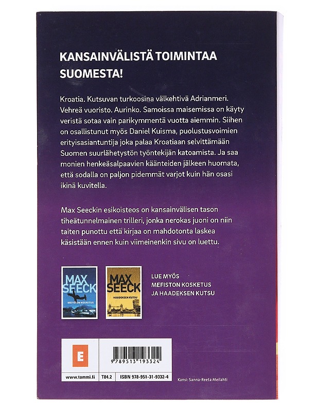 Hammurabin enkelit - Max Seeck - Romaanit ja novellit - 10105619362 - 1