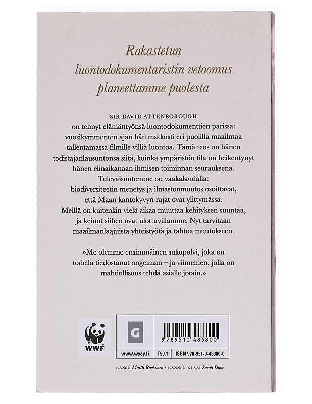 Yksi elämä, yksi planeetta - Attenborough, David - Lemmikki- ja luontokirjat - 10105619367 - 1
