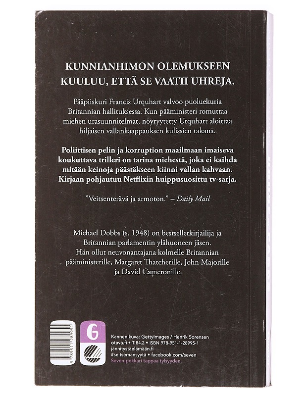 House of cards - Dobbs, Michael - Romaanit ja novellit - 10105619374 - 1
