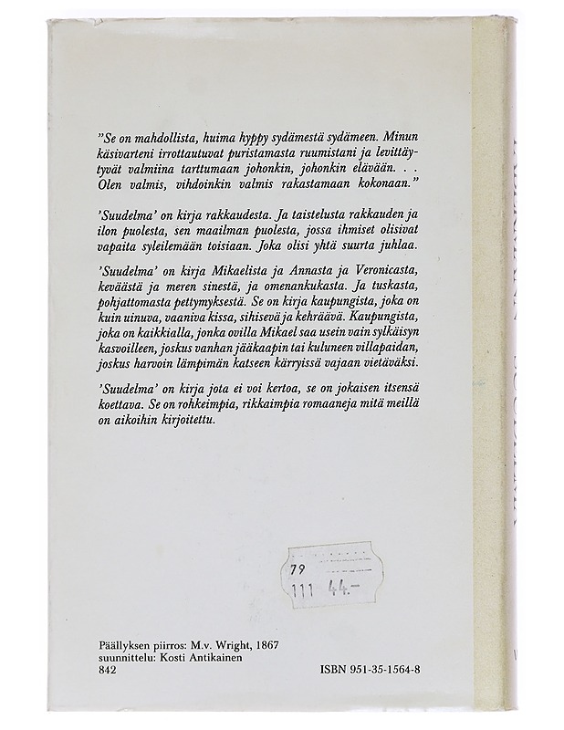 Suudelma / romaani - Tommy Tabermann - Romaanit ja novellit - 10105619408 - 1