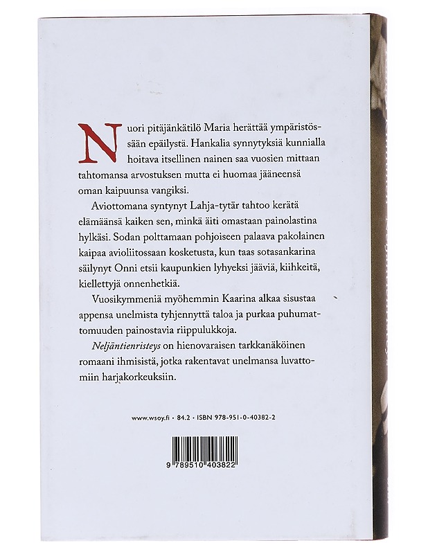 Neljäntienristeys - Tommi Kinnunen - Romaanit ja novellit - 10105619423 - 1